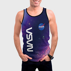 Майка-безрукавка мужская NASA НАСА, цвет: 3D-черный — фото 2