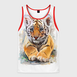 Мужская майка без рукавов Tiger Art