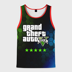 Майка-безрукавка мужская GTA 5 ГТА 5, цвет: 3D-красный