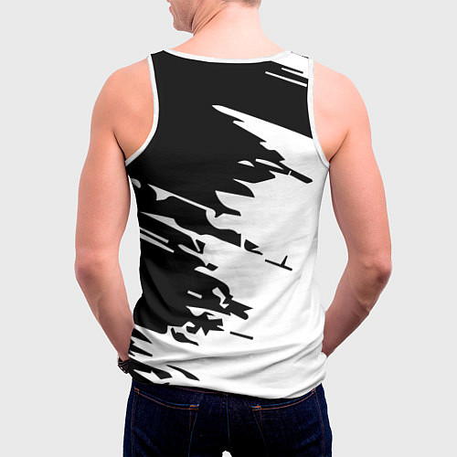 Мужская майка без рукавов Judo / 3D-Белый – фото 4