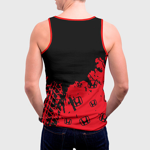 Мужская майка без рукавов HONDA ХОНДА / 3D-Красный – фото 4