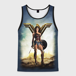 Майка-безрукавка мужская Wonder Woman, цвет: 3D-черный