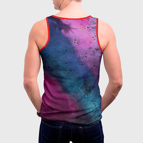 Мужская майка без рукавов Anime / 3D-Красный – фото 4