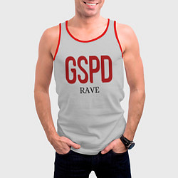 Майка-безрукавка мужская GSPD rave, цвет: 3D-красный — фото 2