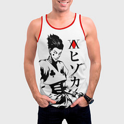 Майка-безрукавка мужская Hunter x Hunter, Hisoka, цвет: 3D-красный — фото 2