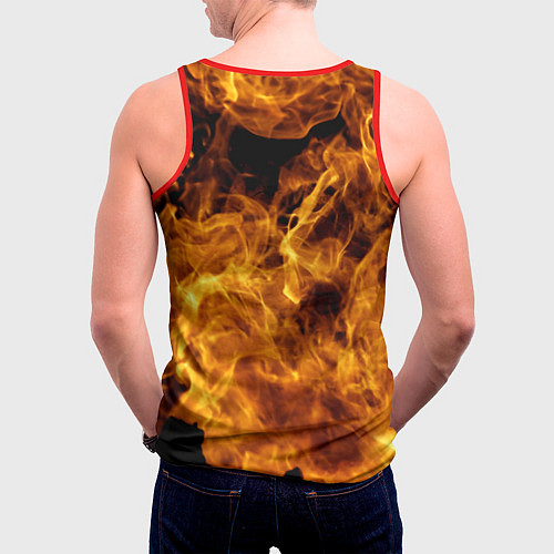Мужская майка без рукавов Minecraft / 3D-Красный – фото 4