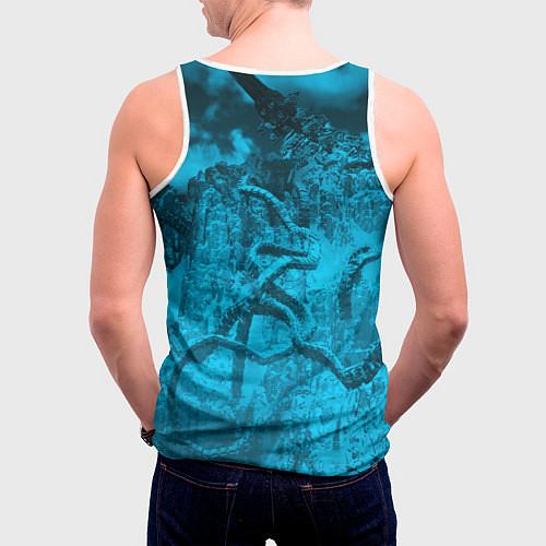 Мужская майка без рукавов Horizon Zero Dawn / 3D-Белый – фото 4