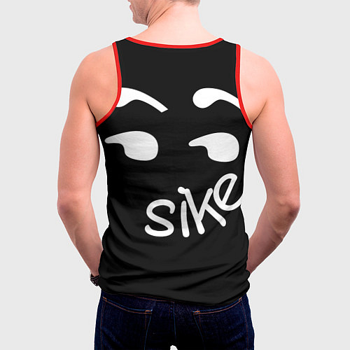 Мужская майка без рукавов Sorry not sorry / 3D-Красный – фото 4