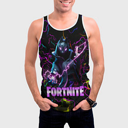 Майка-безрукавка мужская Fortnite Молнии, цвет: 3D-белый — фото 2