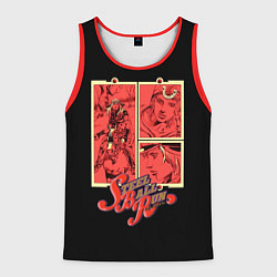Майка-безрукавка мужская JoJo Bizarre Adventure, цвет: 3D-красный
