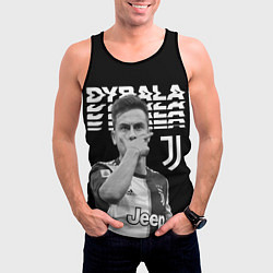 Майка-безрукавка мужская Paulo Dybala, цвет: 3D-черный — фото 2