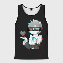 Майка-безрукавка мужская Re:Zero, цвет: 3D-черный