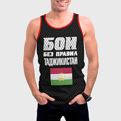 Майка-безрукавка мужская Бои без правил Таджикистан, цвет: 3D-красный — фото 2