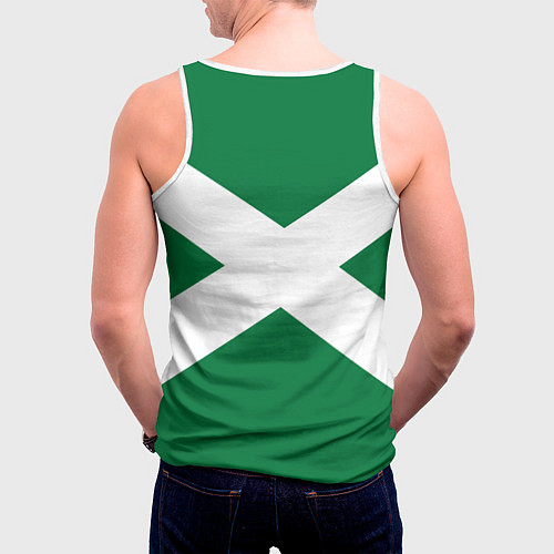 Мужская майка без рукавов ФТС России Эмблема / 3D-Белый – фото 4