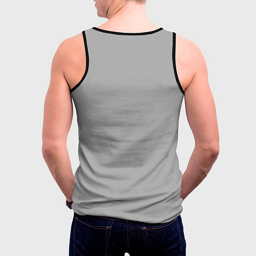 Мужская майка без рукавов Портрет Мота / 3D-Черный – фото 4