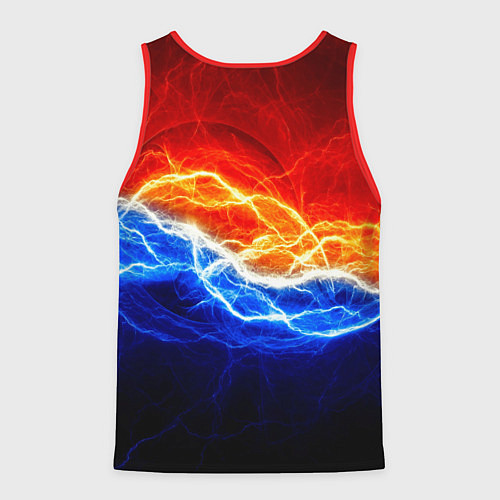 Мужская майка без рукавов Among us sabotage / 3D-Красный – фото 2