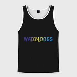 Майка-безрукавка мужская Watch Dogs Text, цвет: 3D-белый
