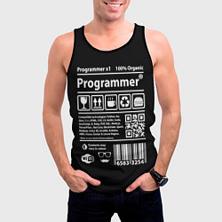 Майка-безрукавка мужская Programmer, цвет: 3D-черный — фото 2