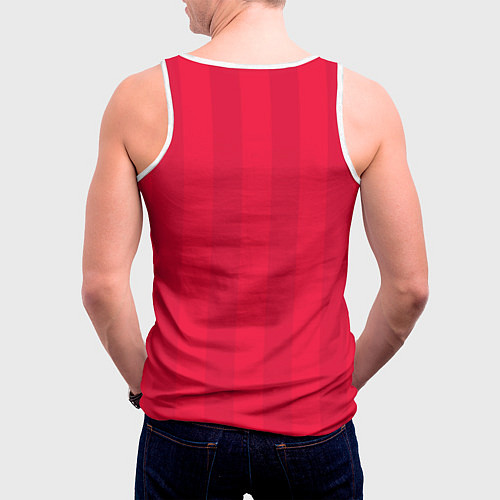 Мужская майка без рукавов BAYERN 2021 - ДОМАШНЯЯ / 3D-Белый – фото 4