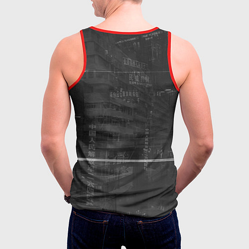 Мужская майка без рукавов Ghostrunner / 3D-Красный – фото 4