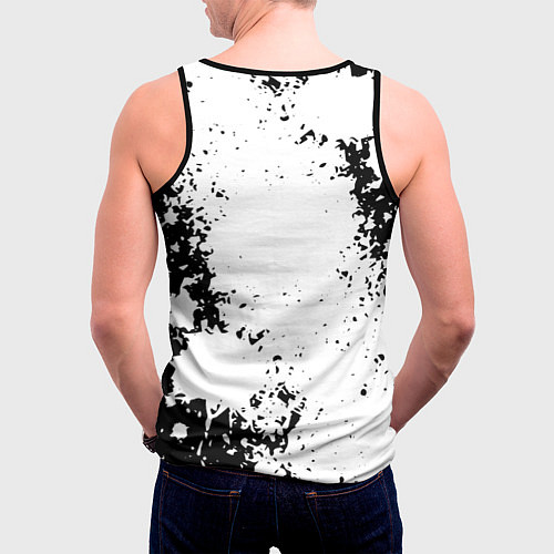 Мужская майка без рукавов СЛАВА МАРЛОУ / 3D-Черный – фото 4