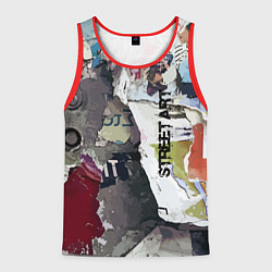 Майка-безрукавка мужская Street art, цвет: 3D-красный
