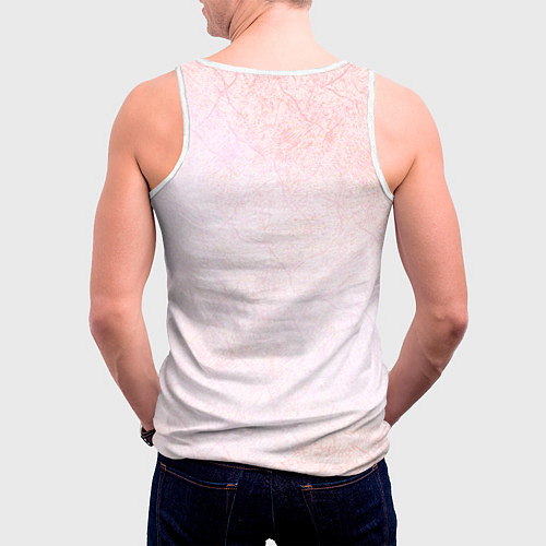 Мужская майка без рукавов Корбен Детка / 3D-Белый – фото 4
