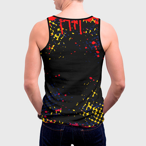 Мужская майка без рукавов Among Us - Impostor / 3D-Черный – фото 4