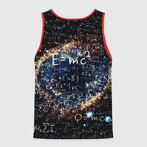 Мужская майка без рукавов Формула Вселенной / 3D-Красный – фото 2
