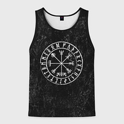 Майка-безрукавка мужская Вегвизир, цвет: 3D-черный