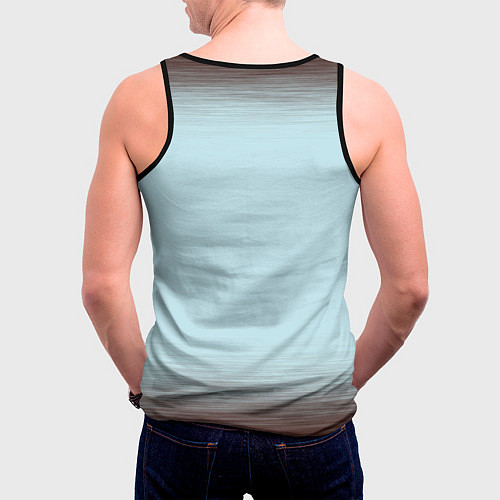 Мужская майка без рукавов AMONG US - LOVE / 3D-Черный – фото 4