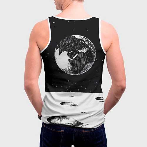 Мужская майка без рукавов Among Us fire / 3D-Белый – фото 4