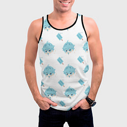 Майка-безрукавка мужская Genshin Impact, цвет: 3D-черный — фото 2