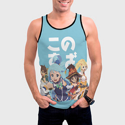 Майка-безрукавка мужская KonoSuba, цвет: 3D-черный — фото 2