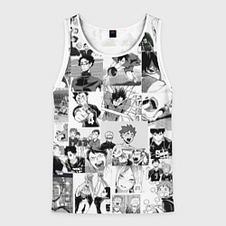 Майка-безрукавка мужская Haikyu, цвет: 3D-белый