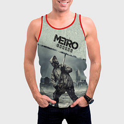Майка-безрукавка мужская Metro Exodus, цвет: 3D-красный — фото 2