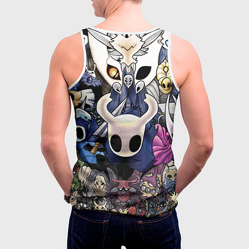 Мужская майка без рукавов HOLLOW KNIGHT / 3D-Белый – фото 4