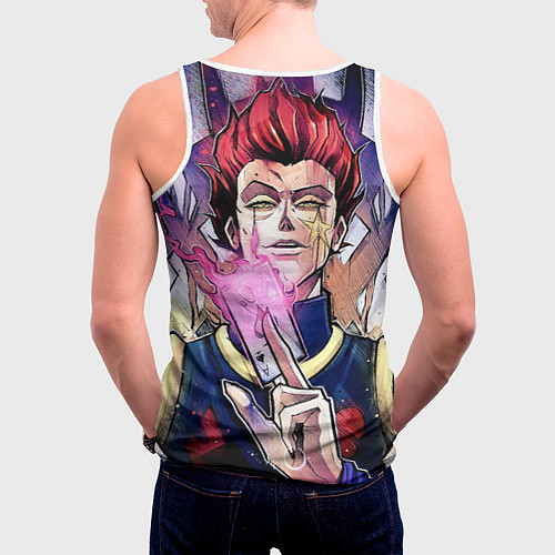 Мужская майка без рукавов Хисока Hunter x Hunter / 3D-Белый – фото 4