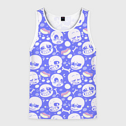 Майка-безрукавка мужская Undertale, цвет: 3D-белый