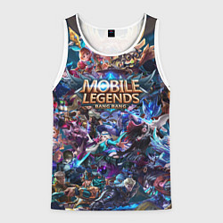 Майка-безрукавка мужская Mobile Legends Z, цвет: 3D-белый