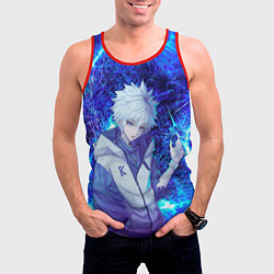 Майка-безрукавка мужская Киллуа Золдик, цвет: 3D-красный — фото 2