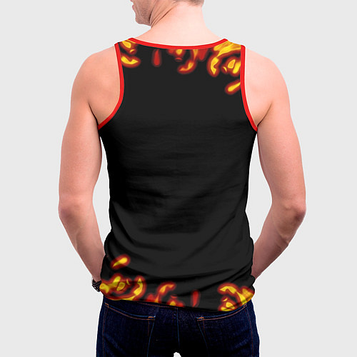 Мужская майка без рукавов Владимир / 3D-Красный – фото 4