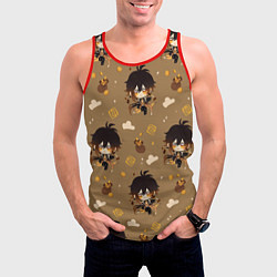 Майка-безрукавка мужская Чиби Чжун Ли, цвет: 3D-красный — фото 2