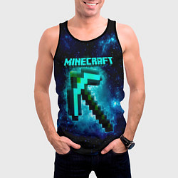 Майка-безрукавка мужская Minecraft, цвет: 3D-черный — фото 2