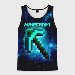 Майка-безрукавка мужская Minecraft, цвет: 3D-черный