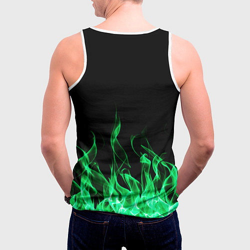 Мужская майка без рукавов SKODA / 3D-Белый – фото 4