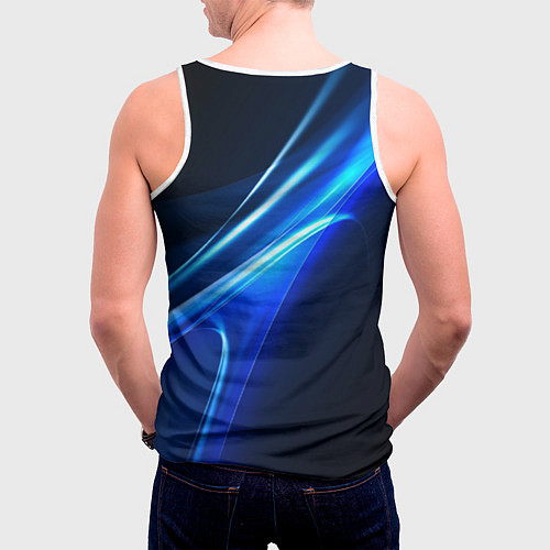 Мужская майка без рукавов BMW / 3D-Белый – фото 4