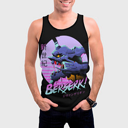 Майка-безрукавка мужская Evangelion, цвет: 3D-черный — фото 2