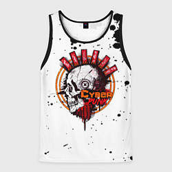 Майка-безрукавка мужская Cyberpunk 2077, цвет: 3D-черный