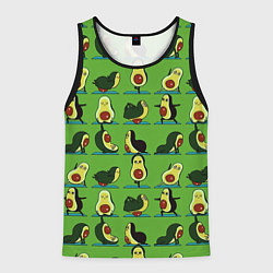 Майка-безрукавка мужская Авокадо Зарядка, цвет: 3D-черный